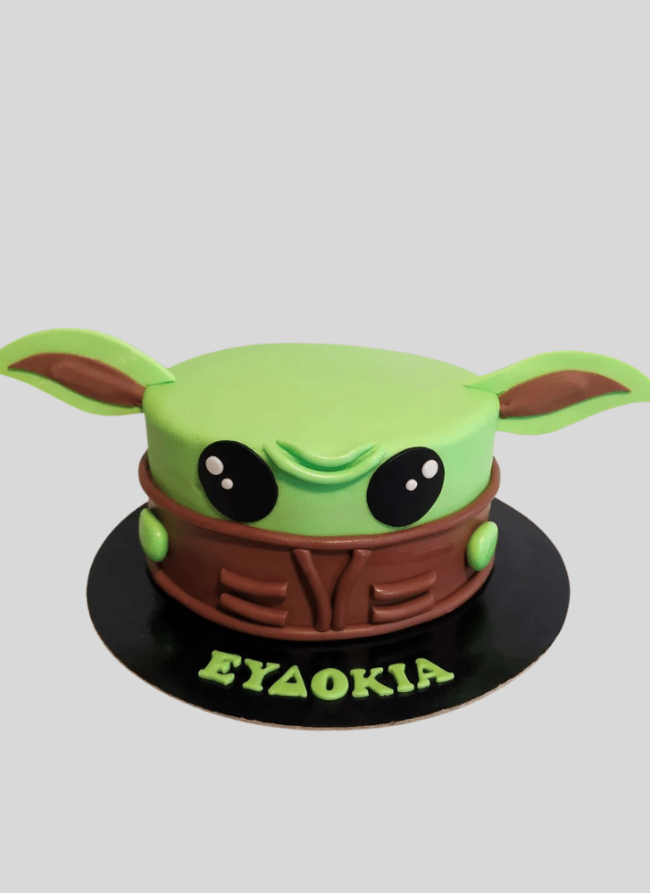 Magnificent Baby Yoda Cake