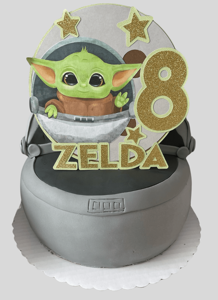 Pleasing Baby Yoda Cake