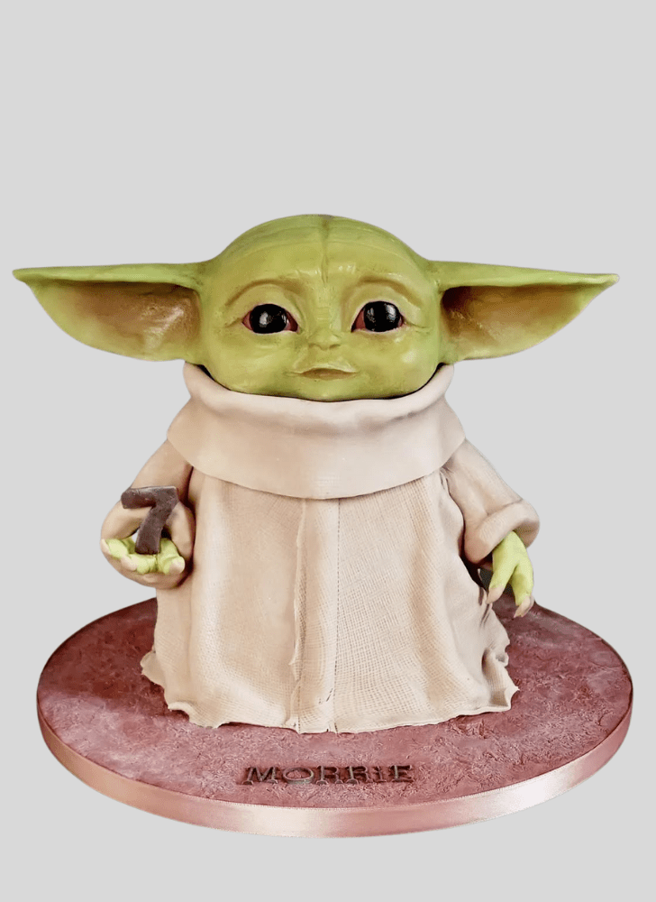 Refined Baby Yoda Cake