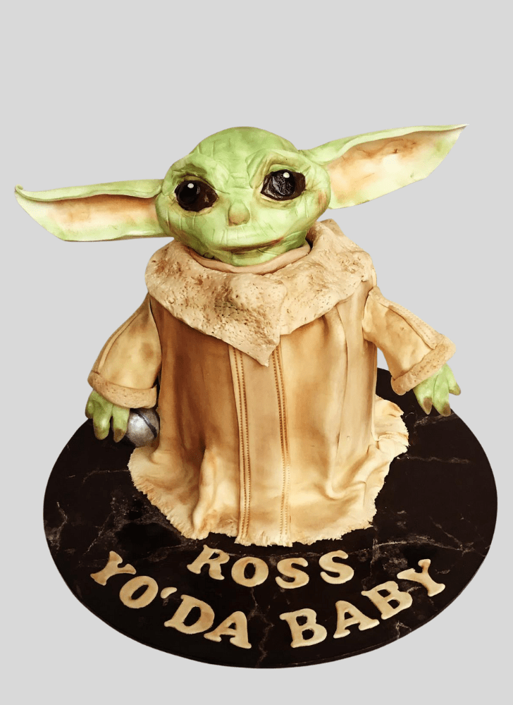 Resplendent Baby Yoda Cake