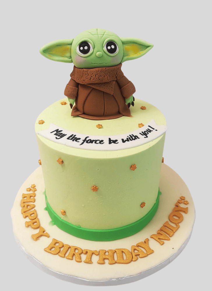 Stunning Baby Yoda Cake