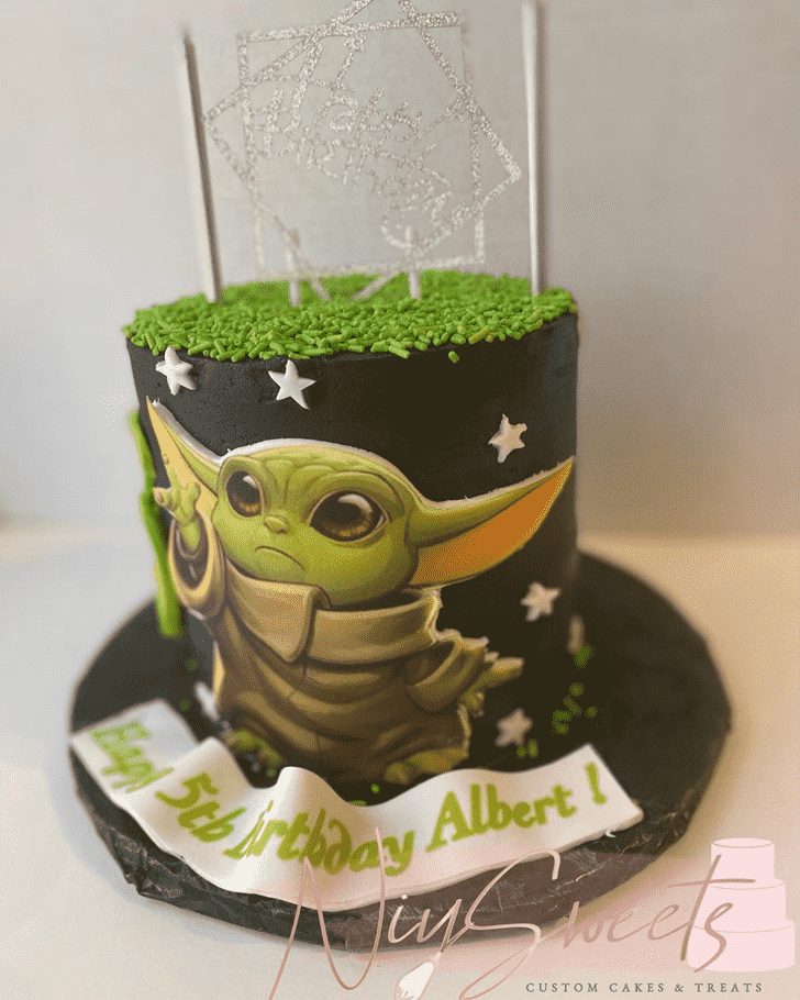 Alluring Baby Yoda Cake
