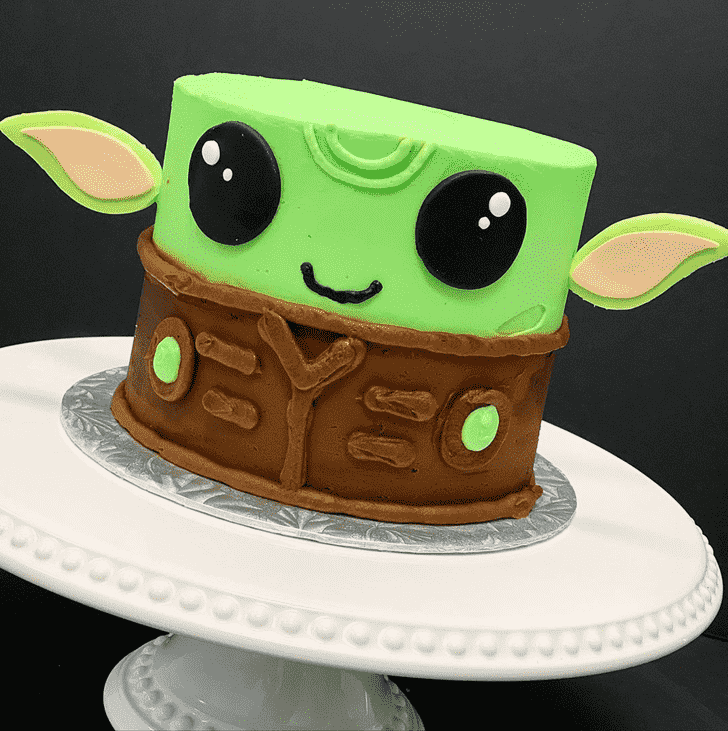 Exquisite Baby Yoda Cake