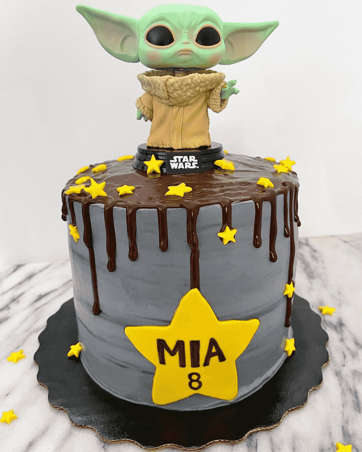 Mesmeric Baby Yoda Cake