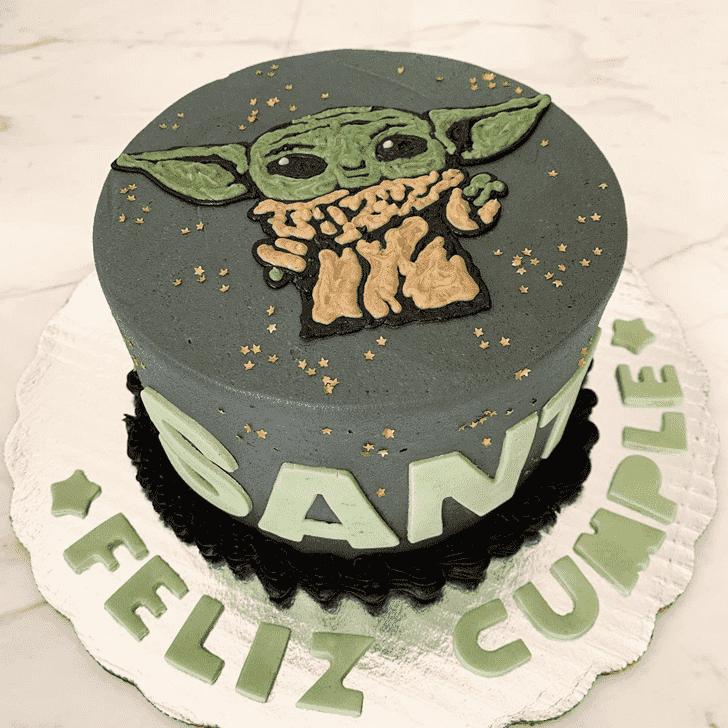 Radiant Baby Yoda Cake