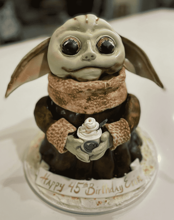 Refined Baby Yoda Cake