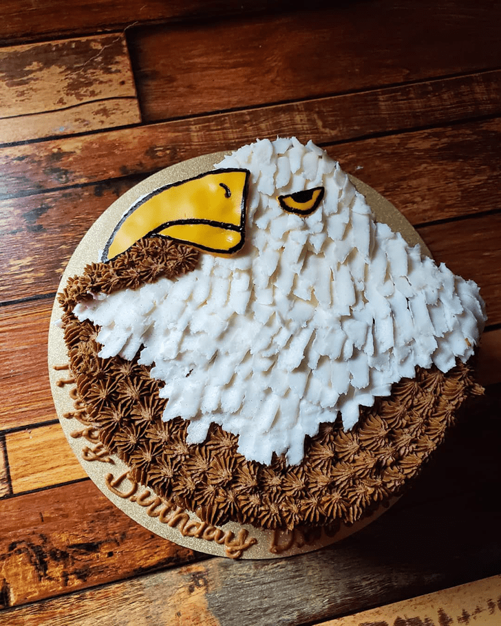 Beauteous Bald Eagle Cake