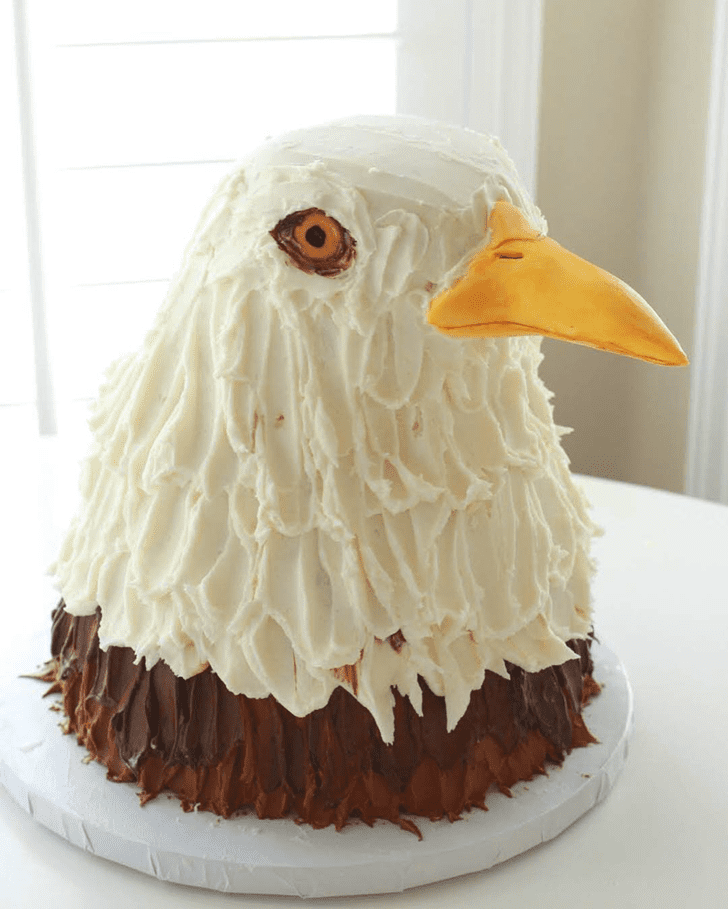 Classy Bald Eagle Cake