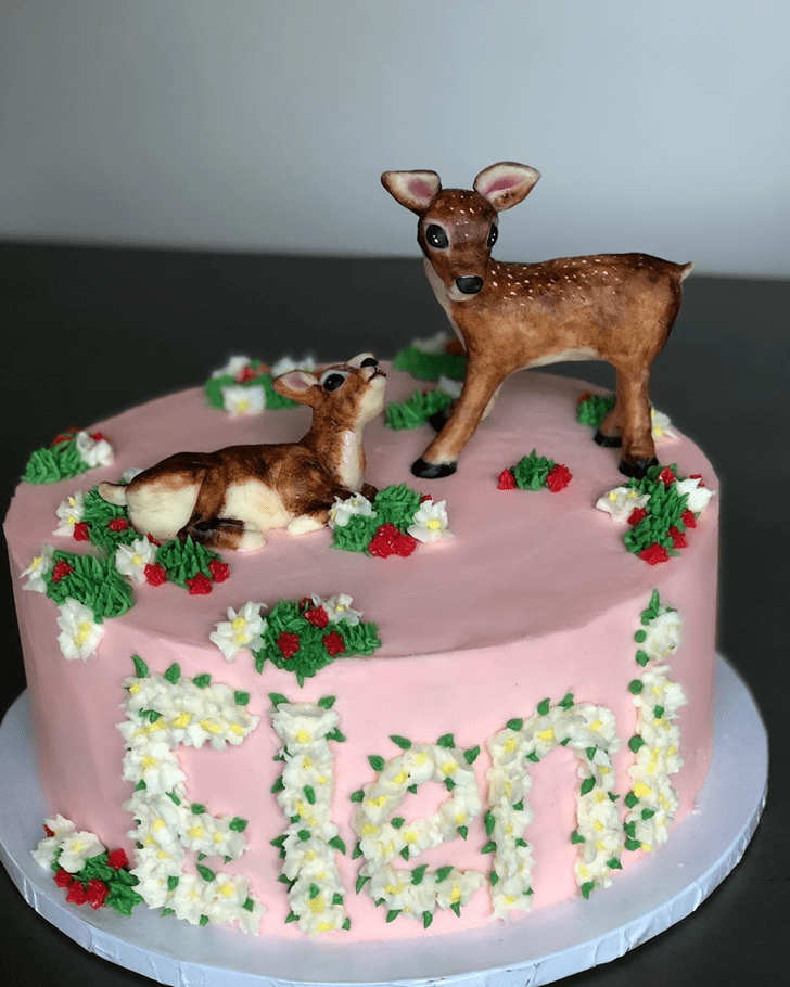 Appealing Bambi Cake