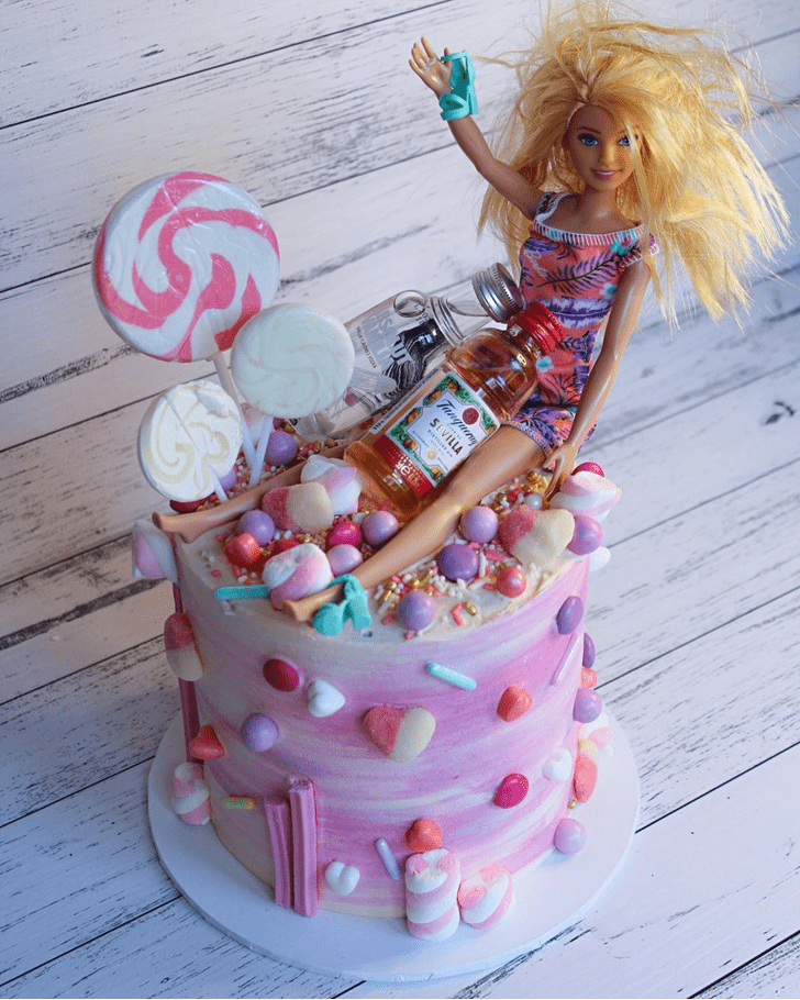 Enticing Barbie Cake