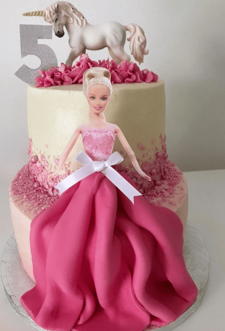 Magnetic Barbie Cake
