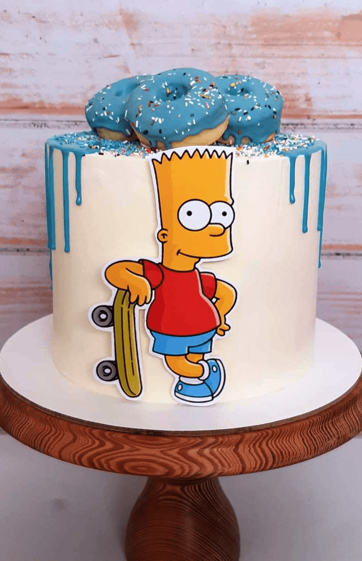 Captivating Bart Simpson Cake