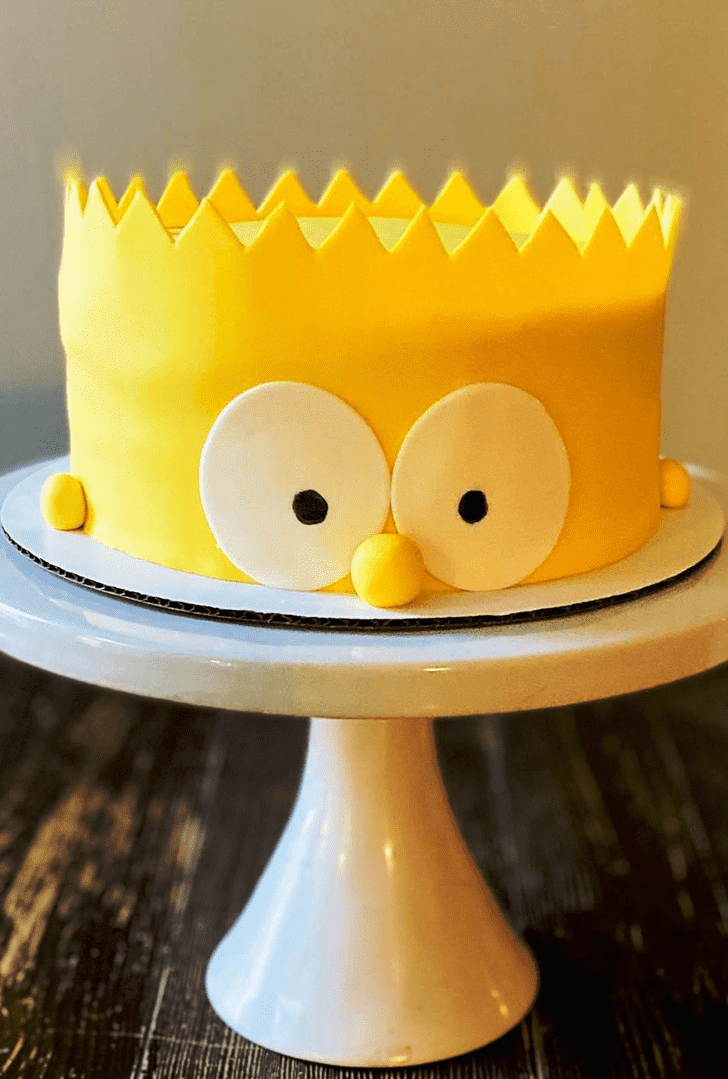 Classy Bart Simpson Cake