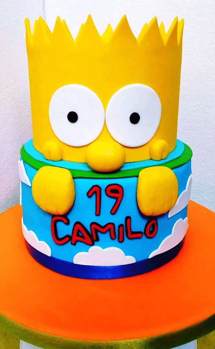 Comely Bart Simpson Cake