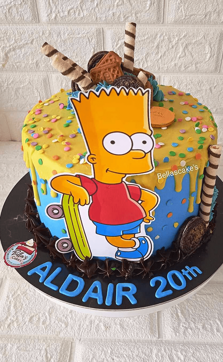Fetching Bart Simpson Cake