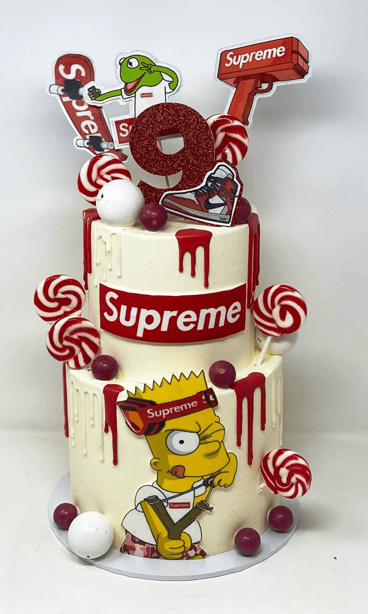 Good Looking Bart Simpson Cake