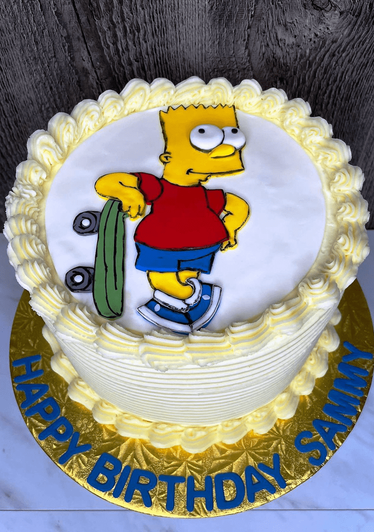 Gorgeous Bart Simpson Cake
