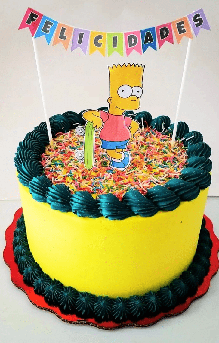 Magnificent Bart Simpson Cake