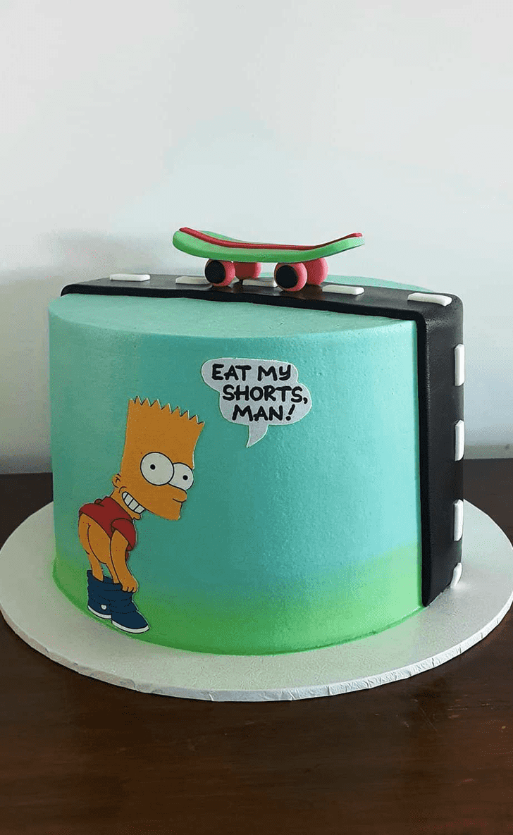 Marvelous Bart Simpson Cake