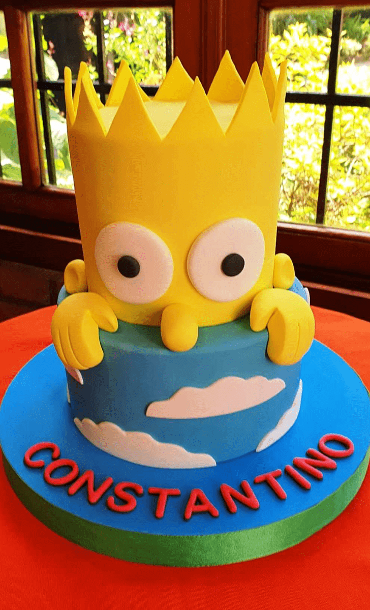 Radiant Bart Simpson Cake