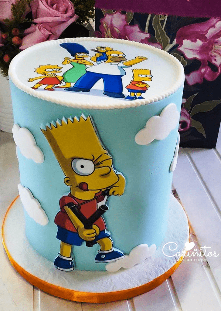 Shapely Bart Simpson Cake