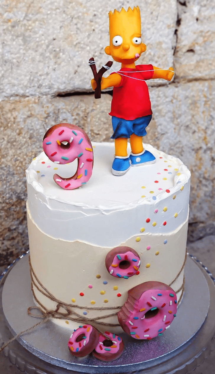 Stunning Bart Simpson Cake