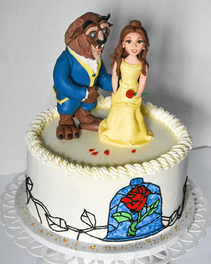 Exquisite Beauty and the Beast Cake