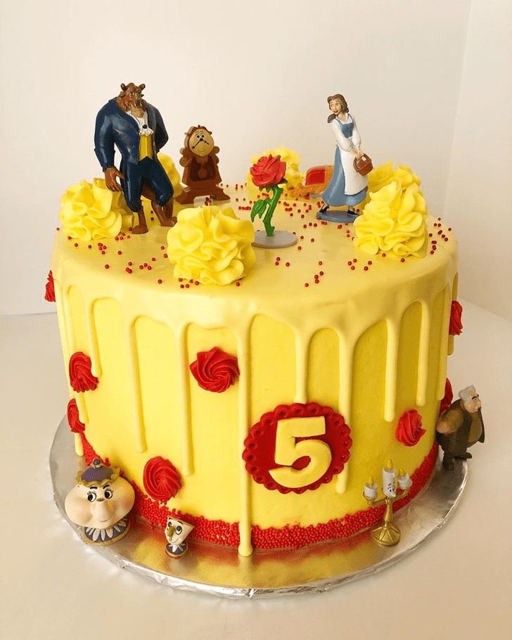 Handsome Beauty and the Beast Cake