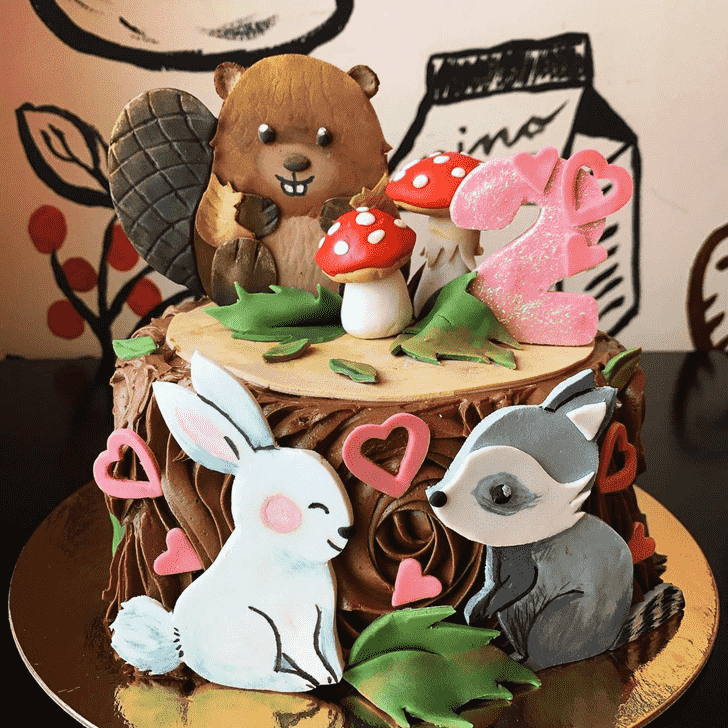 Admirable Beaver Cake Design