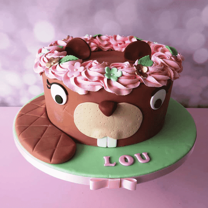 Pretty Beaver Cake