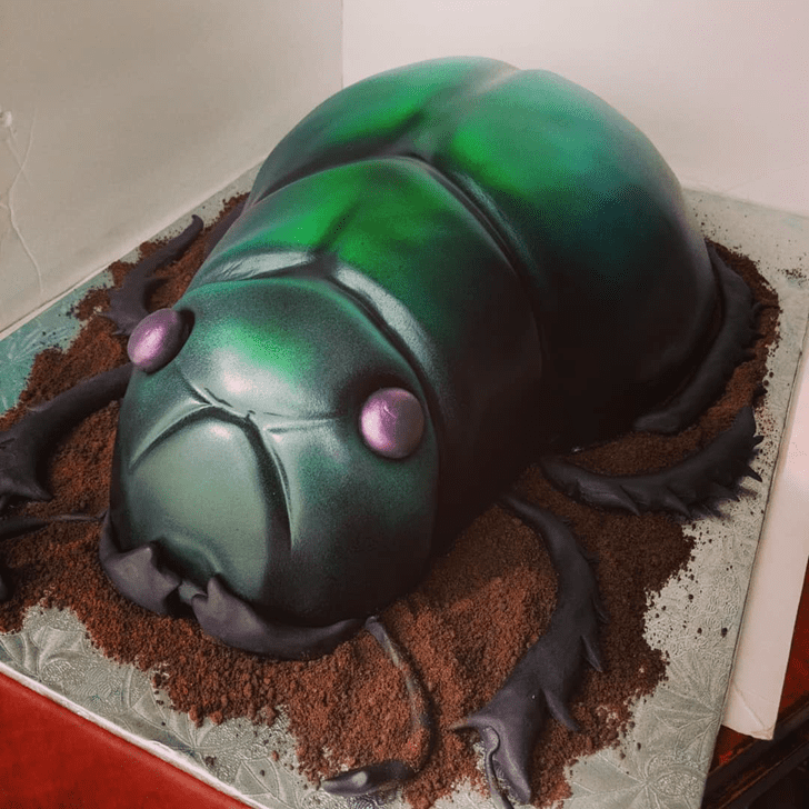 Charming Beetle Cake