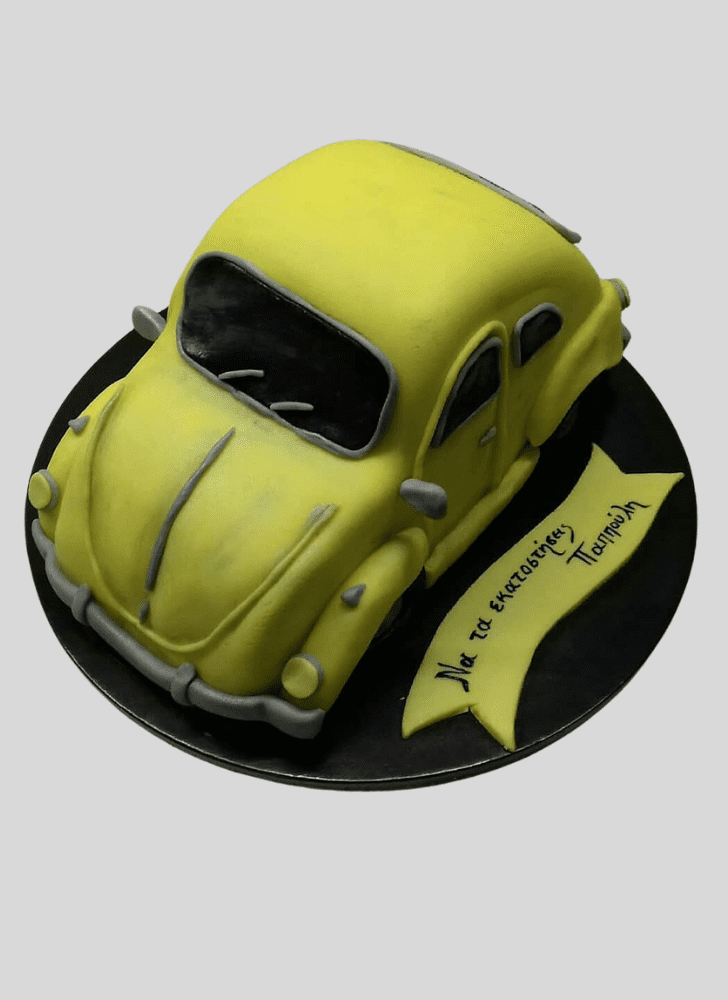 Beauteous Beetle Car Cake