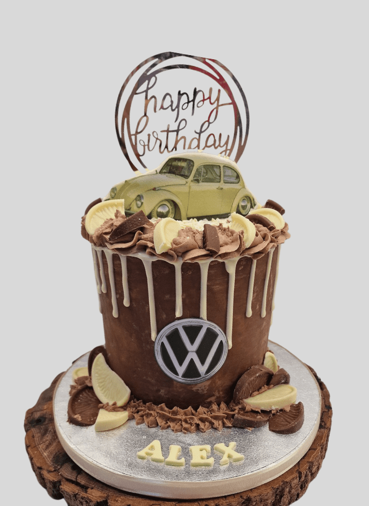 Captivating Beetle Car Cake