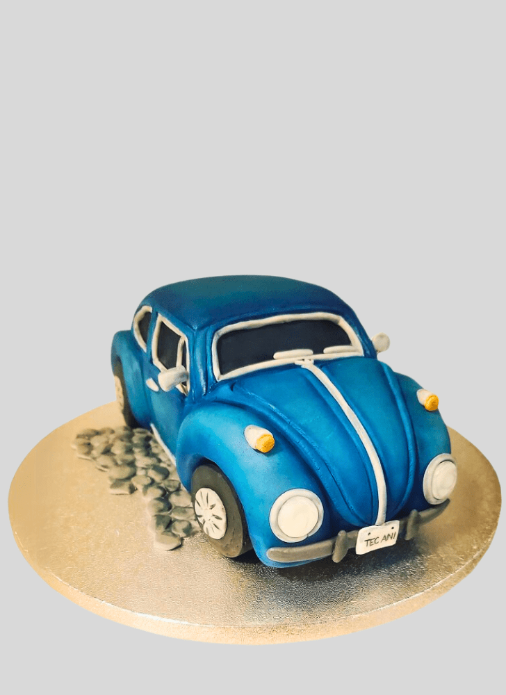 Charming Beetle Car Cake