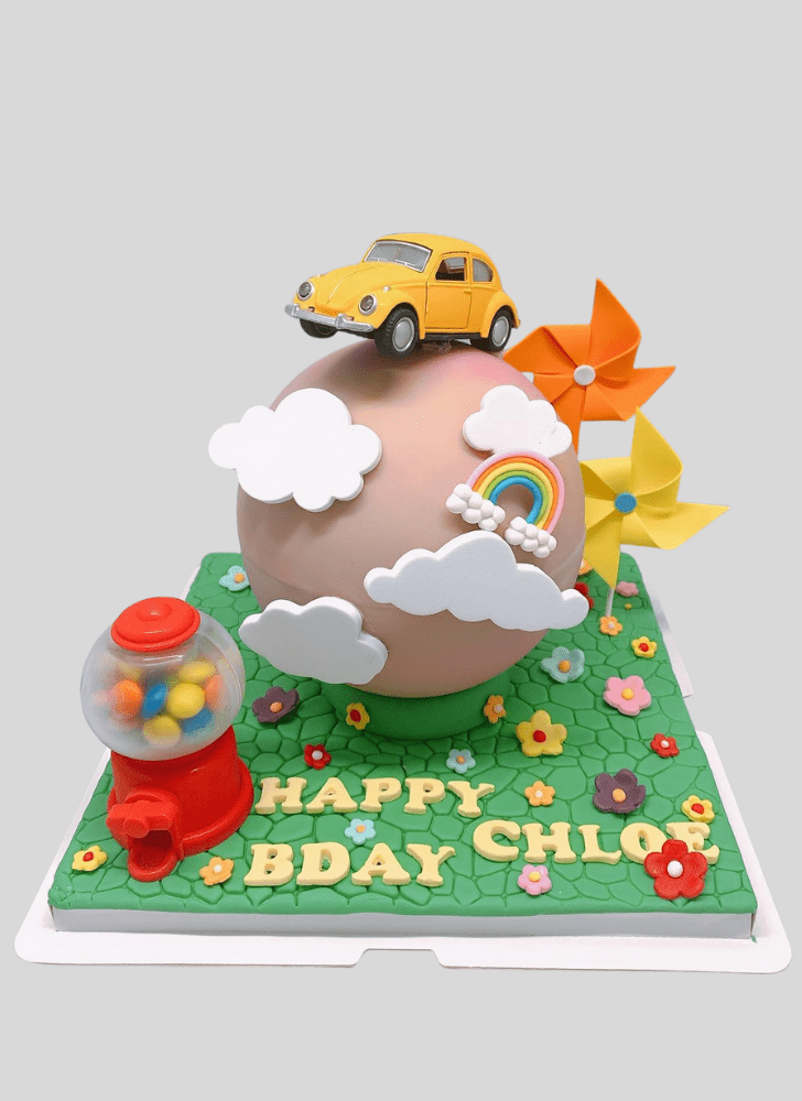 Delightful Beetle Car Cake