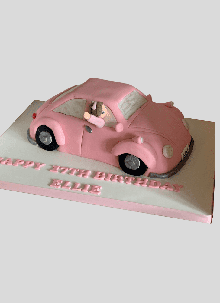 Elegant Beetle Car Cake