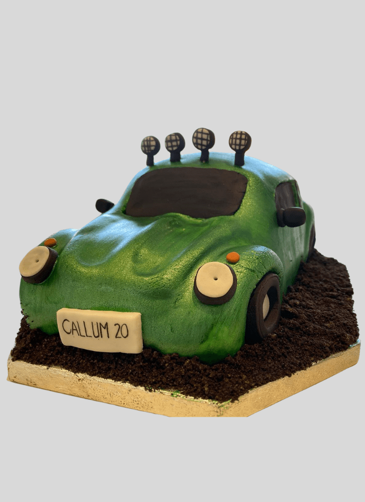 Exquisite Beetle Car Cake