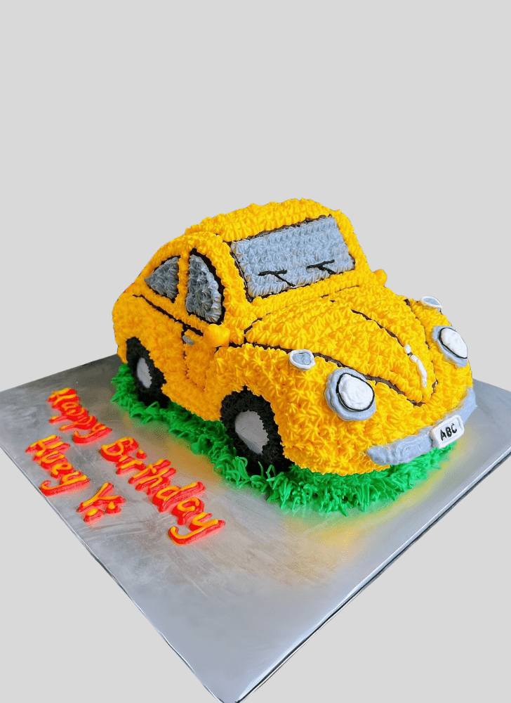 Fascinating Beetle Car Cake