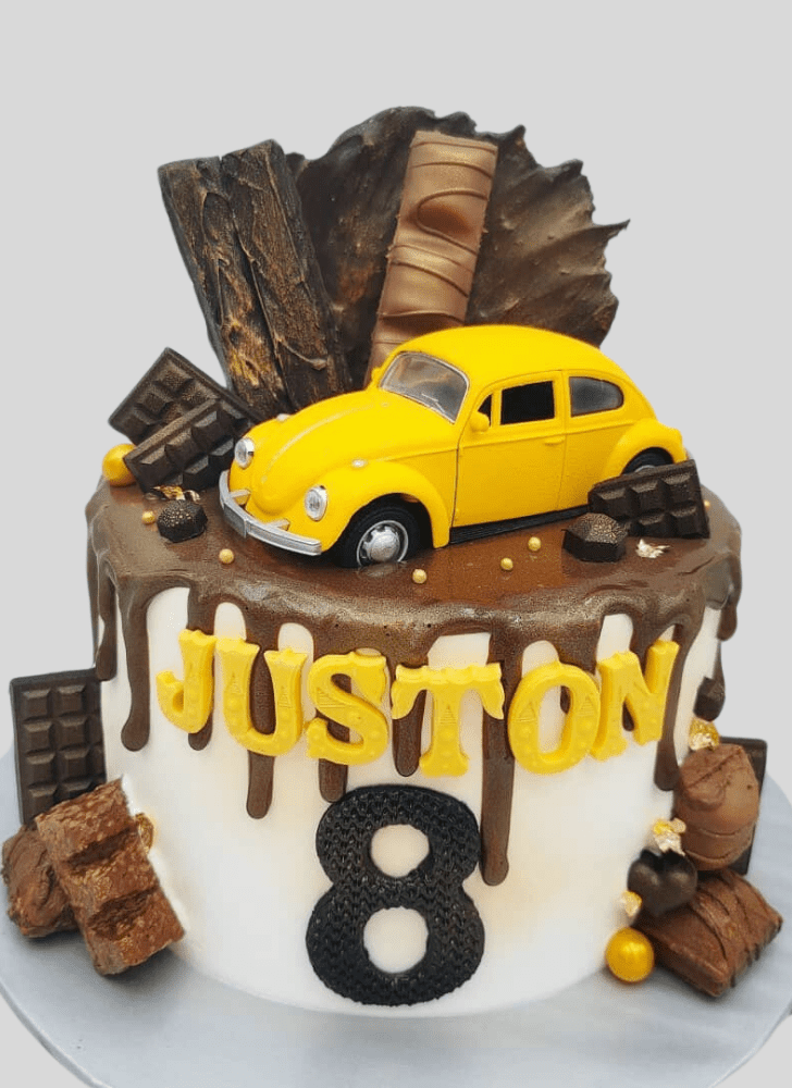 Graceful Beetle Car Cake