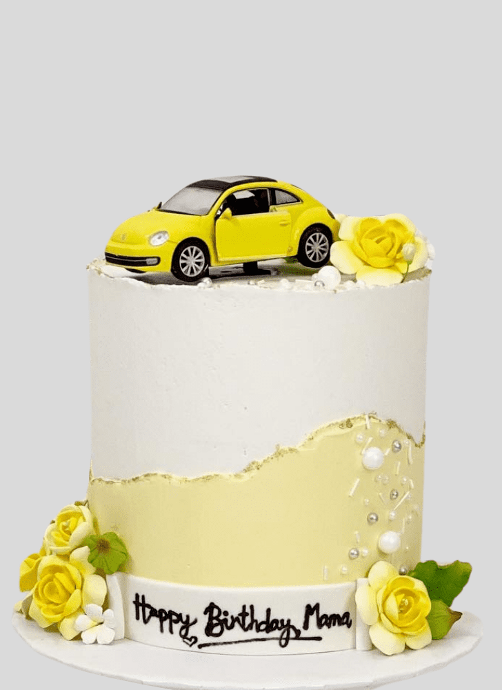 Handsome Beetle Car Cake