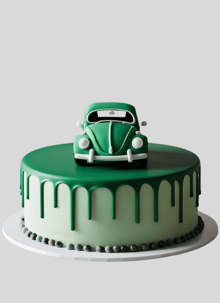 Radiant Beetle Car Cake