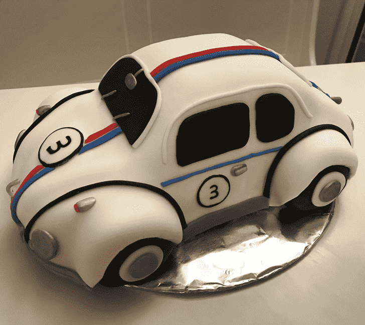 Adorable Beetle Car Cake