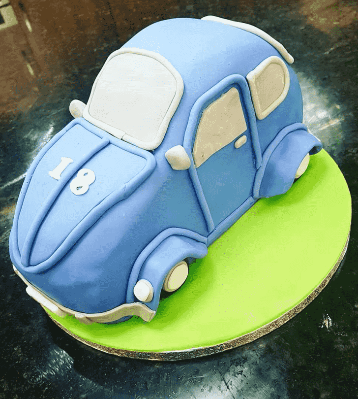 Alluring Beetle Car Cake