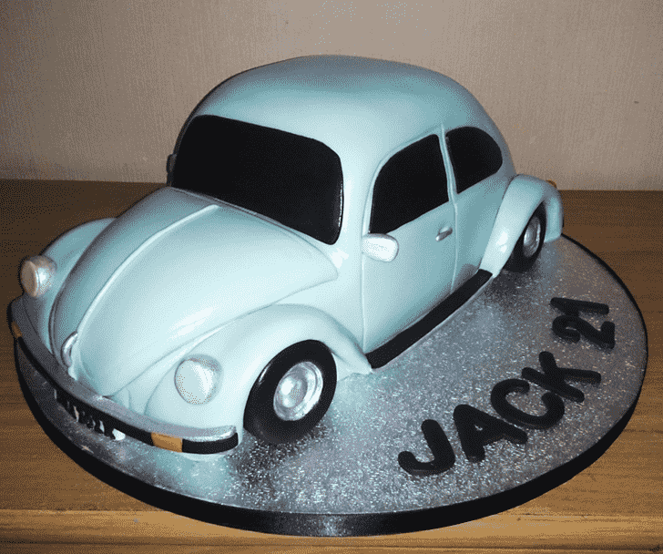 Delightful Beetle Car Cake