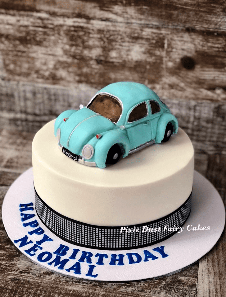 Elegant Beetle Car Cake