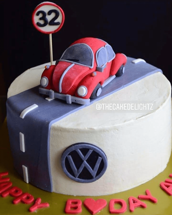 Enthralling Beetle Car Cake