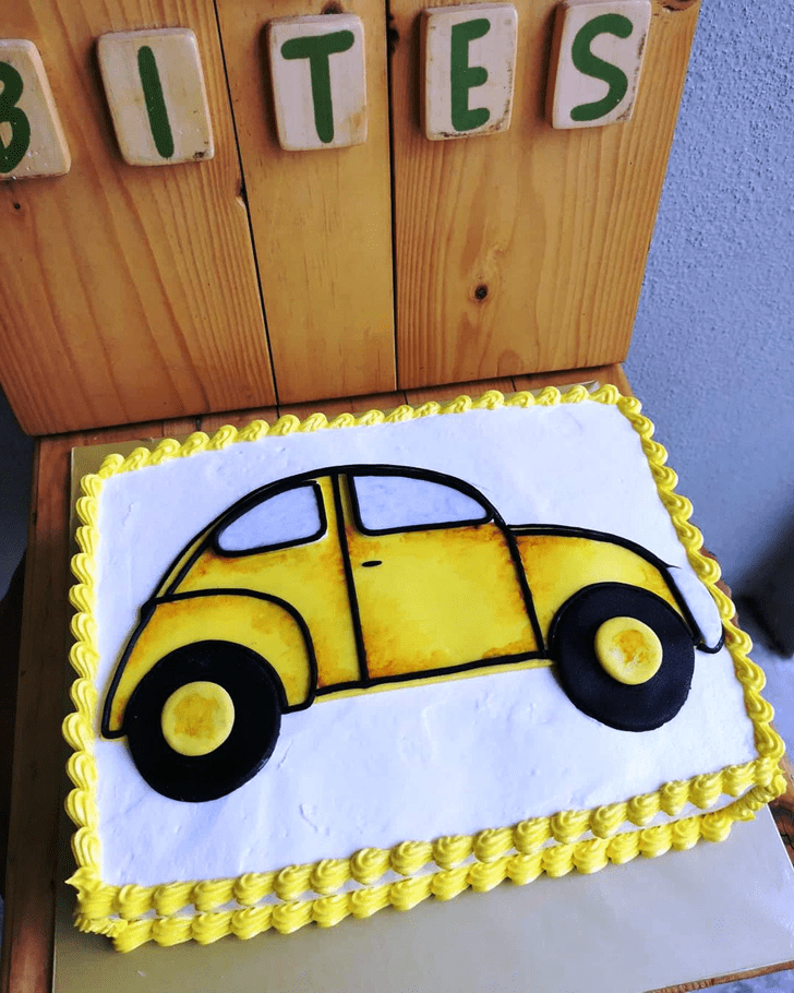 Exquisite Beetle Car Cake