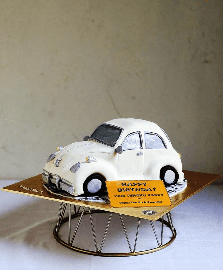 Fascinating Beetle Car Cake