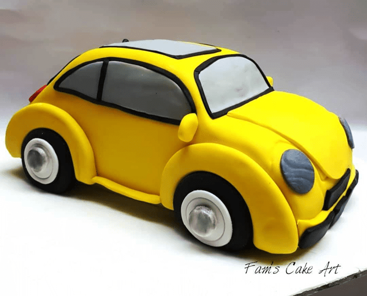Fine Beetle Car Cake