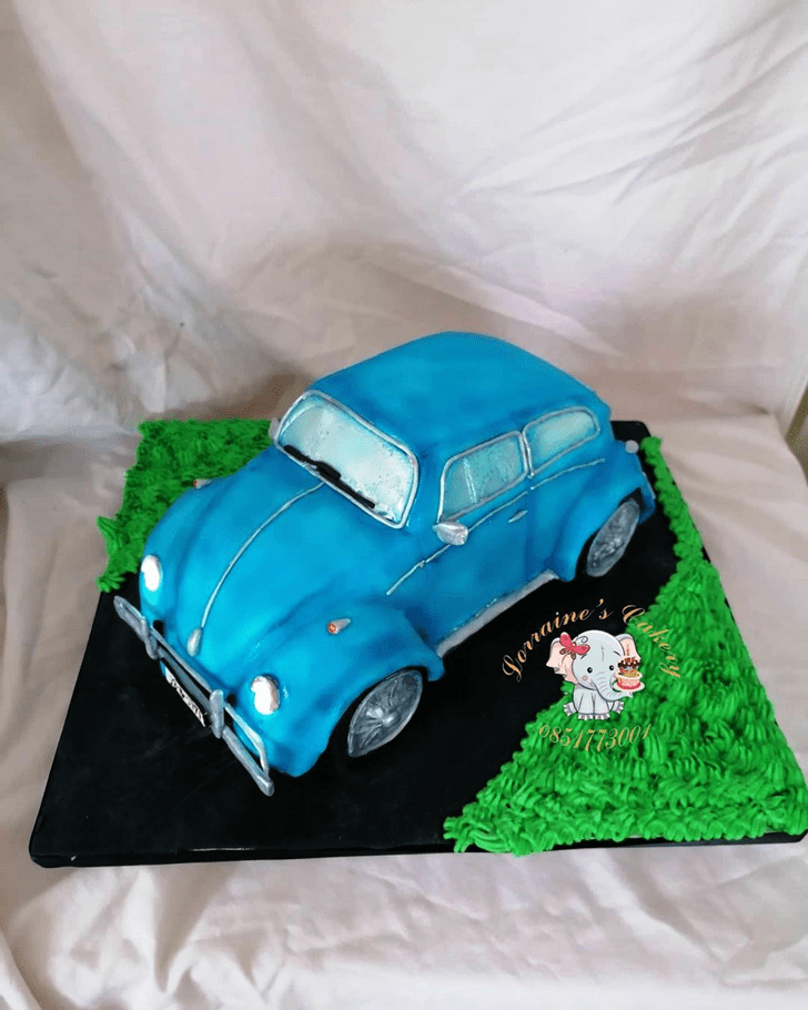 Graceful Beetle Car Cake